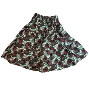 Kate Quinn smocked gathered tiered proteus skirt